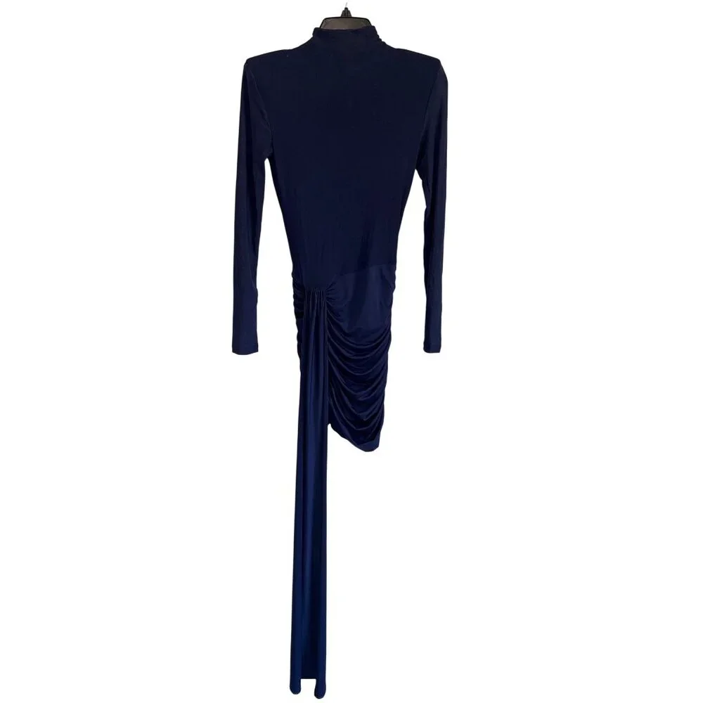 Nookie Enigma Mini Dress in Navy X-Small New Womens Long Sleeve Cocktail - Picture 4 of 11